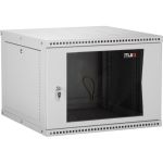 Настенный разборный шкаф TLK 19, 12U, стеклянная дверь, серый TWI-126060-R-G-GY (артикул 15900299) – фото 1