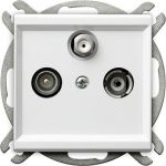 Розетка Ospel Sonata TV-SAT оконечная, белый GPA-RS/m/00 (артикул 16257752) – фото 1