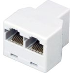 Сетевой переходник LAN REXANT гнездо RJ-45 (8Р8С) - 2 гнезда RJ-45 (8Р8С) 06-0112-B (артикул 22875789) – фото 1