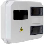 Пластиковый учетно-распределительный навесной корпус KRZMI ЩУРН-П 1/12 IP55 4651117990119 (артикул 22348929) – фото 1