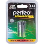 Аккумулятор Perfeo AAA750mAh/2BL Пластик 30014789 (артикул 16795249) – фото 1
