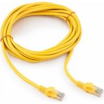 Многожильный патч-корд Cablexpert UTP кат.5e, 5м, литой, жёлтый PP12-5M/Y (артикул 15933170) – фото 1