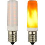 Филаментная лампа Ecola T25 LED Micro 1,0W E14 Flame имитация пламени 64x16 mm B4TF10ELC (артикул 22442073) – фото 1