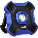 Аккумуляторный фонарь TopOn LED 10 Вт 1100 лм 3.7 В 6.6 Ач 24.4 Втч Синий TOP-MX1B (артикул 23132487) – фото 1