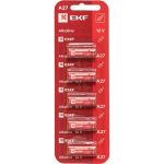 Алкалиновая батарейка EKF типа А27 для сигнализаций блистер 5шт. A27-BL5 (артикул 23091123) – фото 1