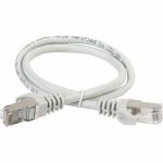 Коммутационный шнур патч-корд IEK ITK кат.5Е FTP, 1м, серый PC01-C5EF-1M (артикул 19639728) – фото 1