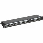 Патч-панель IEK ITK 1U кат.5Е STP, 24 порта Dual, с кабельным органайзером PP24-1UC5ES-D05 (артикул 19640268) – фото 1