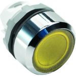 Кнопка без фиксации ABB MP1-21Y, желтая, только корпус, с подсветкой 1SFA611100R2103 (артикул 16313913) – фото 1