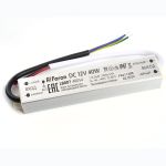 Электронный трансформатор для светодиодной ленты FERON 40W 12V IP67 (драйвер), LB007, 48054 (артикул 21713446) – фото 1