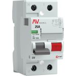 Устройство защитного отключения EKF DV 2P 25А/ 10мА AC AVERES rccb-2-25-10-ac-av (артикул 17519484) – фото 1
