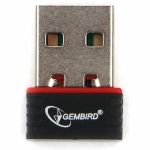 Сетевой микро адаптер Gembird WiFi 150 Мбит, USB, 802.11b/g/n WNP-UA-007 (артикул 19561914) – фото 1