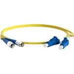 Волоконно-оптический шнур Hyperline FC-D2-9-FC/UR-LC/UR-H-10M-LSZH-YL патч-корд SM 9/125 35382 (артикул 16522819) – фото 1