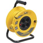 Катушка с термозащитой IEK ""Industrial"" УК20 4 места, 2Р+PЕ, 20м, 3х1,5 мм2 WKP15-16-04-20 (артикул 16303252) – фото 1