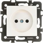 Розетка LUXAR Art с/у без з/к слоновая кость, без рамки, 250В 16А 4606400620471 (артикул 16139569) – фото 1