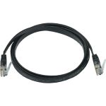 Коммутационный шнур IEK ITK плоский категория 6 UTP 1м чёрный PC09-C06U-1M-FL (артикул 19639500) – фото 1