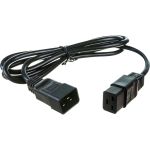 Кабель питания Hyperline PWC-IEC19-IEC20-1.8-BK IEC 320 C19 - IEC 320 C20 3x1.5, 16A, прямая вилка 47682 (артикул 16522847) – фото 1