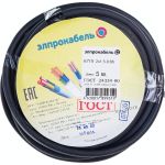 Гибкий круглый кабель ЭлПроКабель КГтп 2x1,5 ГОСТ 5 м 4630017899319 (артикул 18570955) – фото 1