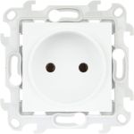 Розетка Simon 2К без защитных шторок, белый 2450442-030 (артикул 16102870) – фото 1