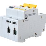 Автоматический диффернциальный выключатель тока IEK 2п 3.5модуля C 20A 30mA тип A 4.5kA АД-12М ИЭК MAD12-2-020-C-030 (артикул 15167726) – фото 1