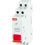 Кнопочный выключатель красный TDM ВК-47 2НО;2НЗ SQ0214-0005 (артикул 15499242) – фото 1