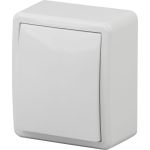 Выключатель ЭРА 11-1201-01, 10АХ-250В, IP20, ОУ, Эксперт, белый Б0020653 (артикул 15980807) – фото 1