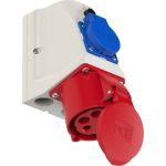 Настенная комбинированная розетка PCE 16А 400V 3P+N+E IP44 9215-6 (артикул 16040317) – фото 1