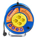 Силовой удлинитель на катушке Glanzen 4 гн. ПВС 3x1,5 арт. EB-50-019 00-00006733 (артикул 21241216) – фото 1