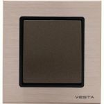 Одноклавишный выключатель Vesta Electric Exclusive Champagne Metallic FVK050202BSH (артикул 23300187) – фото 1
