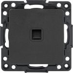 Механизм 1-местной розетки EKF PROxima Стокгольм, RJ-45, черный EZK01-035-10 (артикул 16501506) – фото 1