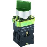 Переключатель CHINT NP2-BK12365 2 полож. с фиксацией 1НО+1НЗ зеленый AC 230В (LED) IP40 575496 (артикул 22905267) – фото 1