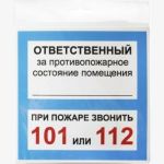Табличка Контур Лайн ОТВЕТСТВЕННЫЙ ЗА ПСП 200х200 12FC0109 (артикул 15889319) – фото 1