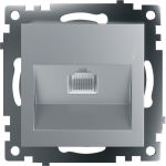 1-местная компьютерная розетка STEKKER RJ-45 (механизм), GLS00-7107-03, серия Катрин, серебро 39585 (артикул 21230590) – фото 1