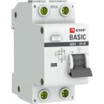 Дифференциальный автомат EKF Basic АД-12, 1P+N, 40А, 30мА, тип АС, характеристика C, электронный, 4,5кА, SQ DA12-40-30-bas (артикул 16040544) – фото 1