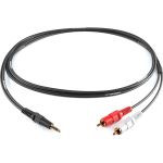 Межблочный кабель PROCAST cable S-MJ/2RCA.2 3,5mm miniJack TRS-2RCA male, 2m, черный НФ-00000424 (артикул 22556151) – фото 1