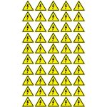 Наклейка знак электробезопасности REXANT Опасность поражения электротоком 25x25x25 мм 100 шт 56-0006-1 (артикул 21736030) – фото 1