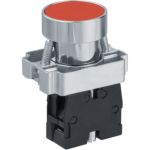 Кнопка Navigator NBI-B-08-R красная, d22мм, NC 82819 (артикул 18108865) – фото 1