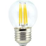 Светодиодная лампа Ecola globe LED Premium 6,0W G45 220V E27 4000K 360 Ra 80, 100 Lm/W, КП=0 68x45 N7PV60ELC (артикул 22440993) – фото 1
