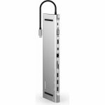 Адаптер Rombica Type-C Station USB 3 0 m-1 Type-C DC+3 Usb3 0 f+HDMI+miniDP+VGA+LAN+mSDXC+3 5mm TC-00160 (артикул 16289959) – фото 1