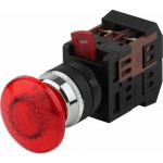 Кнопка ЭРА AEА22, грибок, красный, d22мм, 1з+1р 10/400/3200 Б0045632 (артикул 16452837) – фото 1