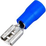 Плоская изолированная клемма REXANT РПи-м 2,5-(4,8) гнездо - 5,6 мм 1,5-2,5 мм2 синяя, 10 шт 06-0389-A (артикул 21030622) – фото 1