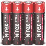 Батарея Mirex, солевая R03 / AAA 1,5V 4 шт shrink 23702-ER03-S4 (артикул 17275248) – фото 1
