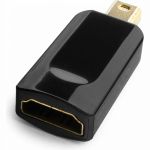 Переходник Cablexpert, miniDisplayPort ; HDMI, черный A-mDPM-HDMIF-01 (артикул 16483349) – фото 1