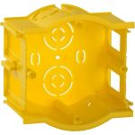 Установочная коробка IEK С3 d68x45мм для твердых стен, сборная, проходная, оптовая упаковка UKT10-068-045-000-K0-N-UO (артикул 16528589) – фото 1