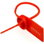 Пластиковая номерная пломба Пломба.Ру D 2,2 мм., L 105 мм., Цвет красная 100 шт. КПП-3-2026 6639322 (артикул 23415693) – фото 1