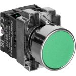Кнопка управления CHINT NP2-BA35 без подсветки зел. 1НЗ +1НО IP40 573763 (артикул 22815441) – фото 1