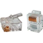 Телефонный разъем Hyperline PLUG-6P6C-P-C2-100 RJ-12(6P6C), 3 µ""/ 3 микродюйма, 100 шт 49378 (артикул 19590048) – фото 1