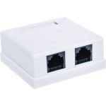Компьютерная розетка SUPRLAN 8P8C /RJ-45/, UTP, Cat.6, 2 порта 10-0310 (артикул 16261823) – фото 1