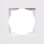 Рамка GUNSAN 1 пост Eqona белый 16401100-000140 (артикул 24956337) – фото 1