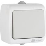 Выключатель EKF Мурманск 1-клавишный 10А IP54 серый 686889 (артикул 15831881) – фото 1