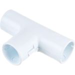 Cоединительный тройник для трубы EKF 16 мм, белый, упаковка 5 штук Plast tr-t-16w-r (артикул 23317803) – фото 1
